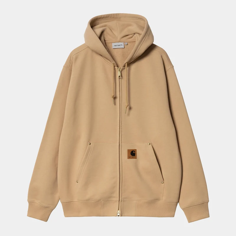 Carhartt WIP Herren Eldon Sweatjacke Hoodie - Dusty Hamilton Brown