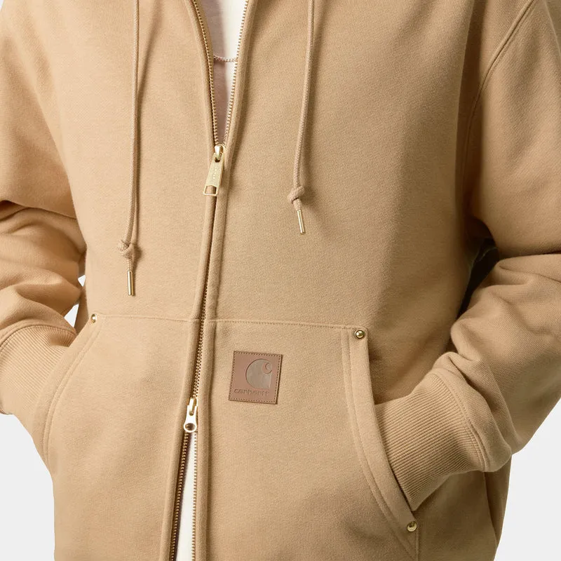 Carhartt WIP Herren Eldon Sweatjacke Hoodie - Dusty Hamilton Brown