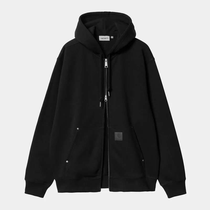 Carhartt WIP Herren Eldon Sweatjacke Hoodie - Schwarz