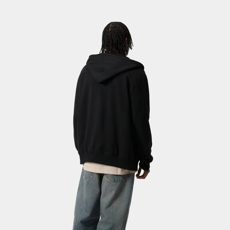Carhartt WIP Herren Eldon Sweatjacke Hoodie - Schwarz