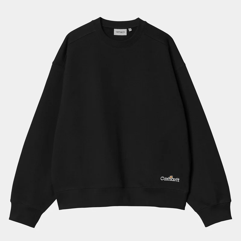Carhartt WIP Sweatshirt mit Logo-Print für Herren - Schwarz