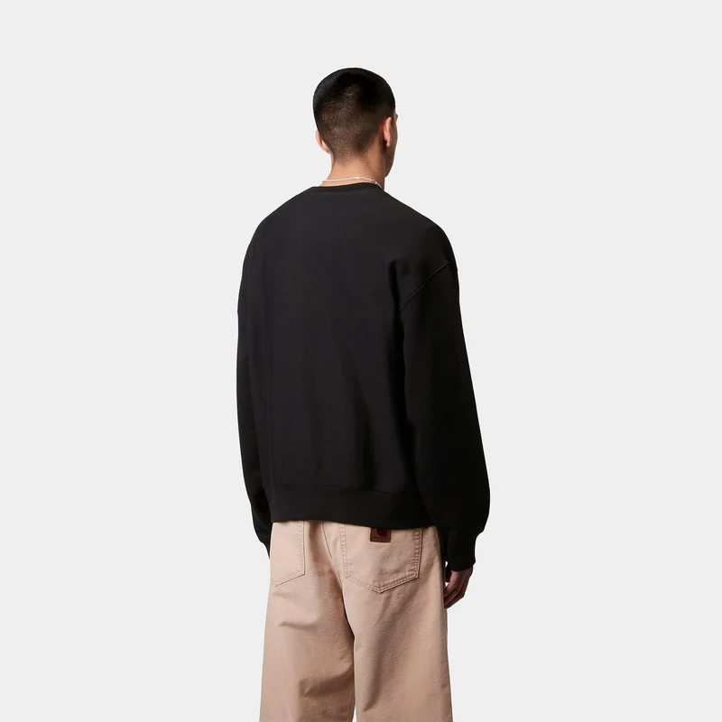 Carhartt WIP Sweatshirt mit Logo-Print für Herren - Schwarz