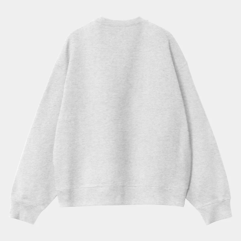 Carhartt WIP Sweatshirt mit Label-Schriftzug für Herren - Ash Heather