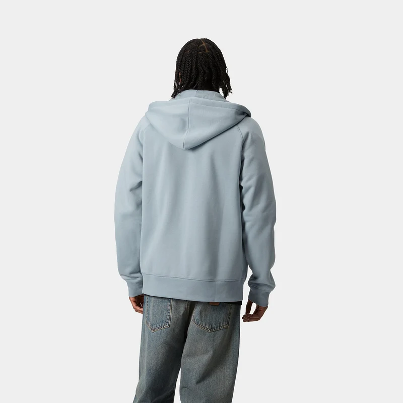 Carhartt WIP Herren Chase Reißverschluss vorne Jacke Hoodie - Frosted Blue