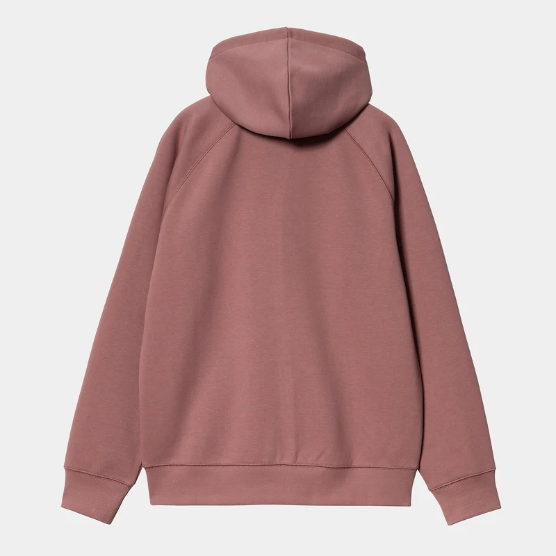 Carhartt WIP Herren Chase Kapuzenjacke mit Reißverschluss vorne - Altrosa