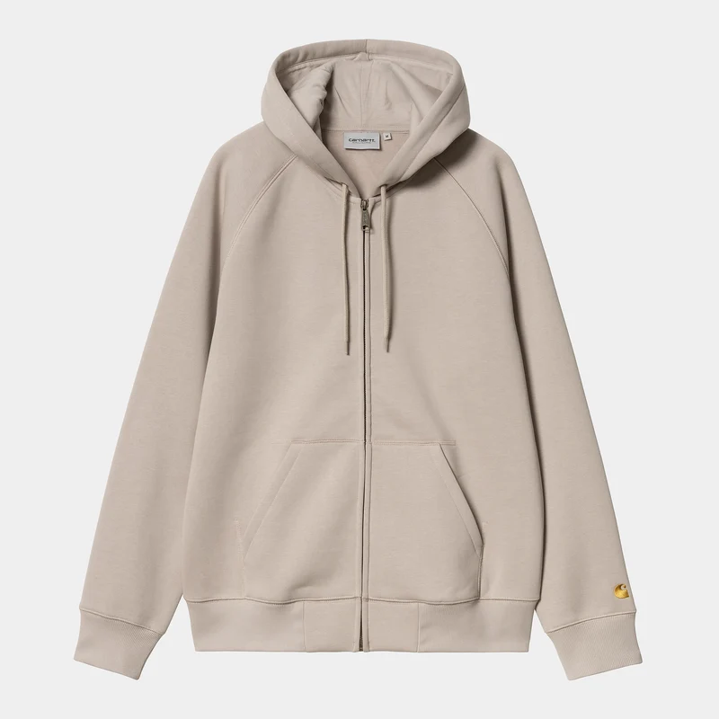 Carhartt WIP Herren Chase Reißverschluss vorne Jacke Hoodie - Dusky Beige