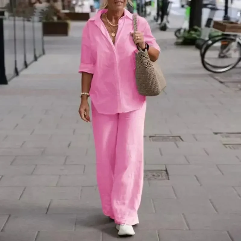 Maria | Luftiges Und Elegantes Zweiteiliges Leinen-Set