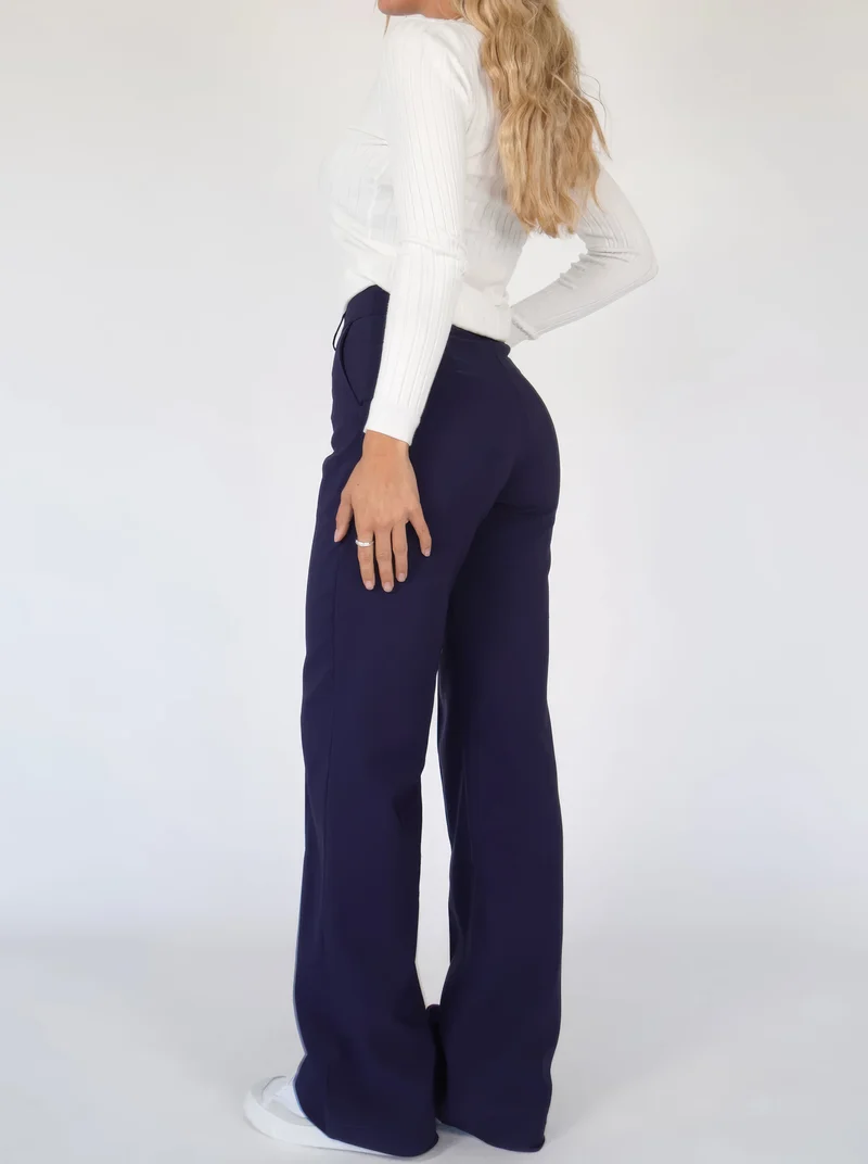 Eva | Stilvolle Und Bequeme Weite Hose