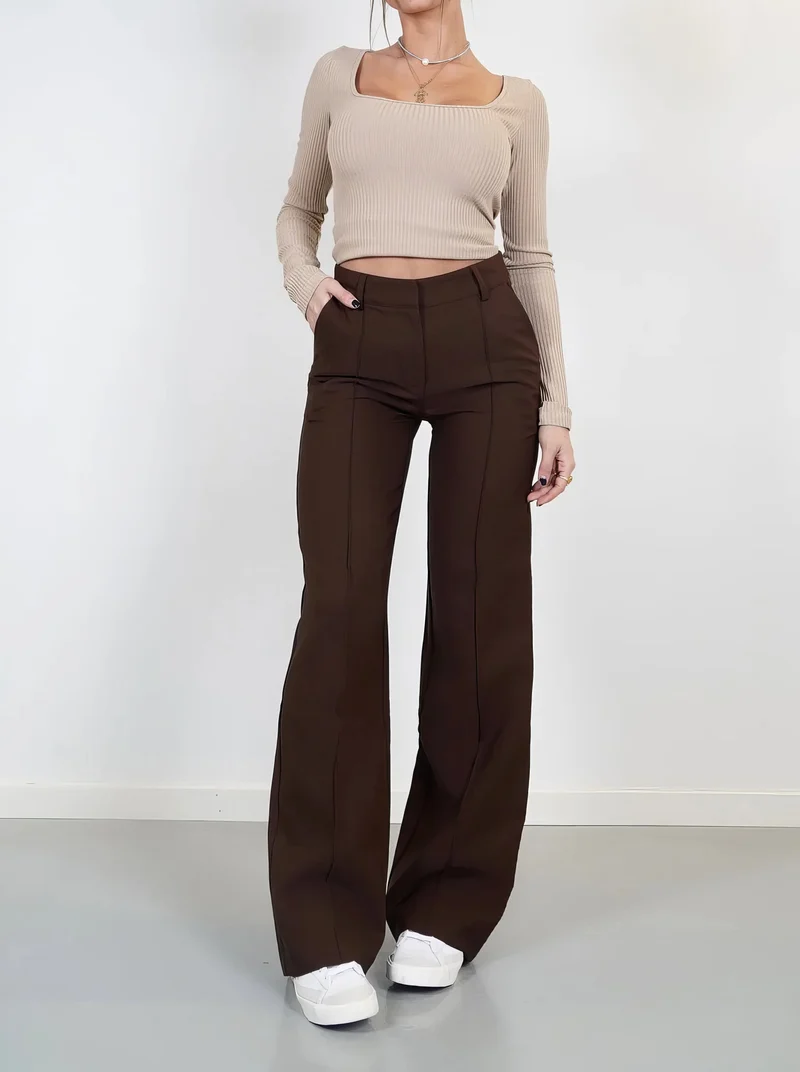 Eva | Stilvolle Und Bequeme Weite Hose