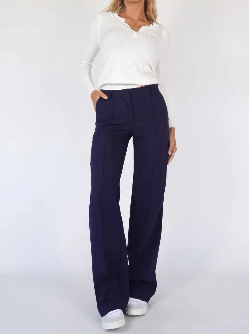 Eva | Stilvolle Und Bequeme Weite Hose