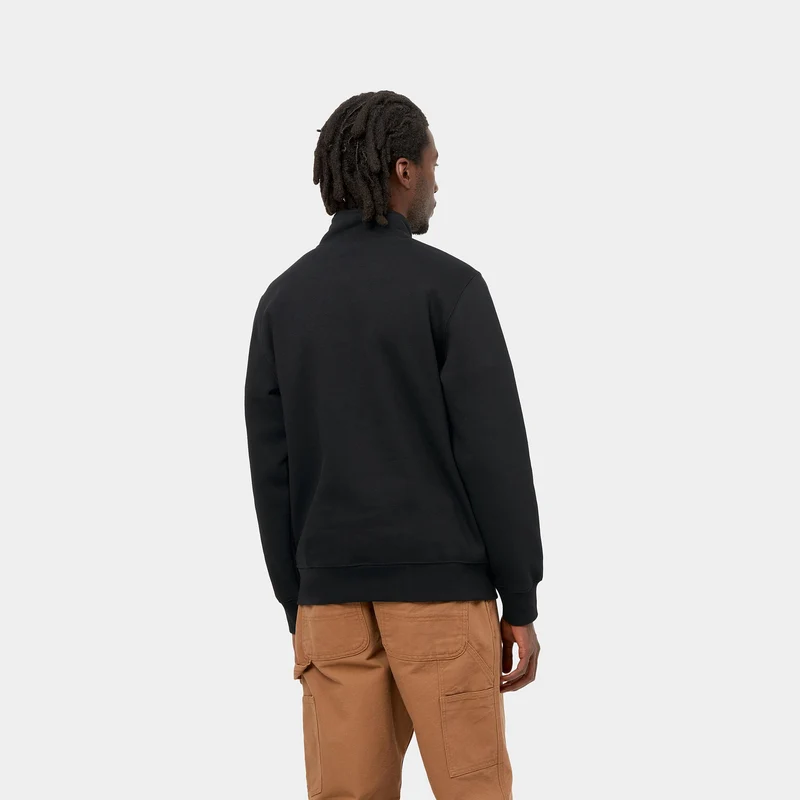 Carhartt WIP Herren Chase Neck Zip Sweat Top - Schwarz