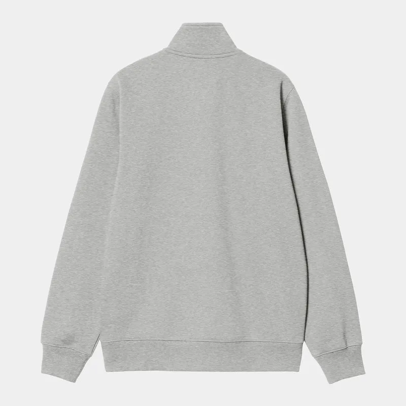 Carhartt WIP Herren Chase Neck Zip Sweat Top - Grau meliert