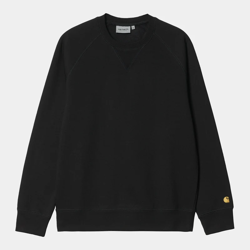 Carhartt WIP Herren Chase Sweat Top – Schwarz