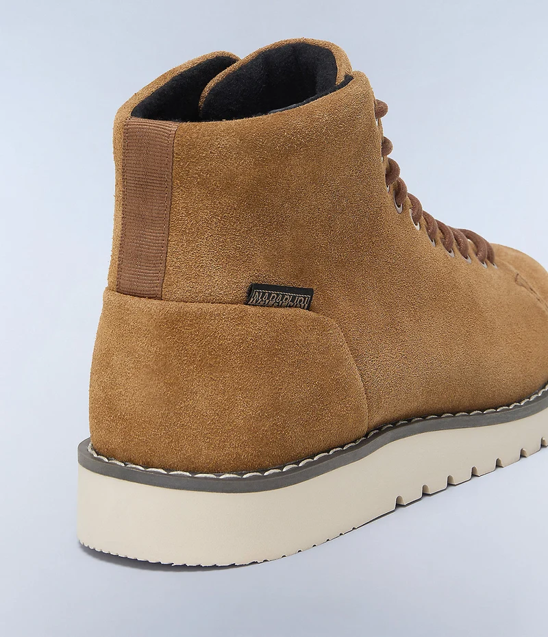 Napapijiri Conifer Schnürstiefelette aus Wildleder für Herren - Braun/Tabak
