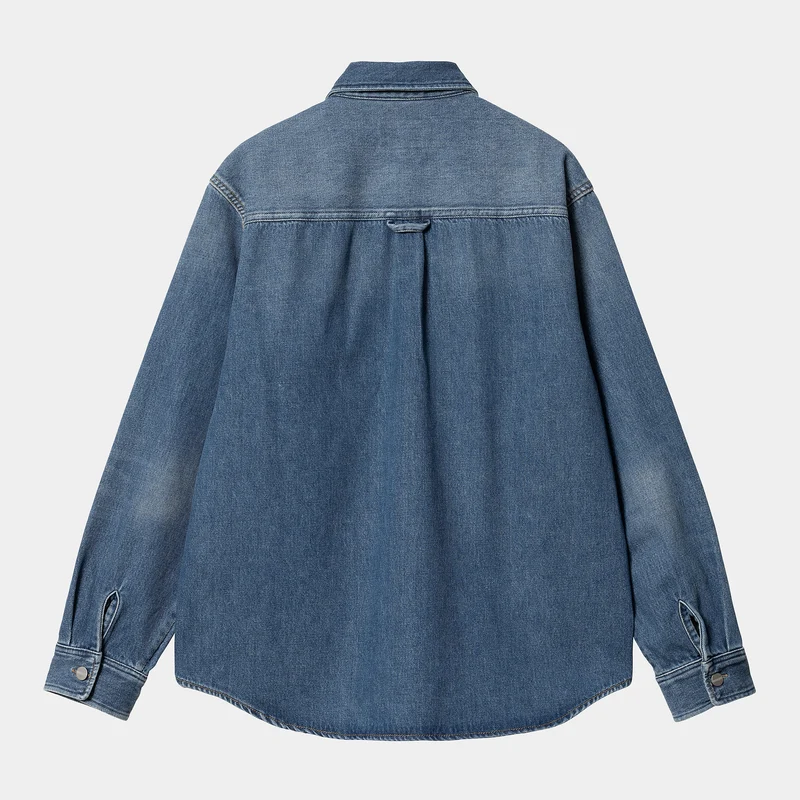 Carhartt WIP Harvey Hemdjacke für Herren - Dunkelblau Used Wash