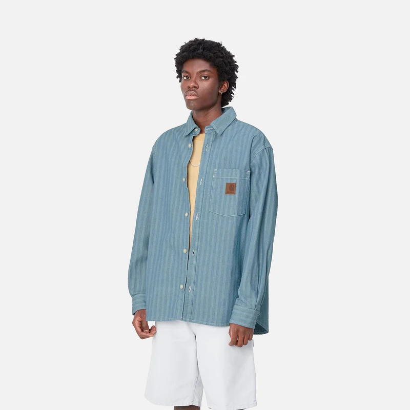 Carhartt WIP Herren Menard Hemdjacke - Blau