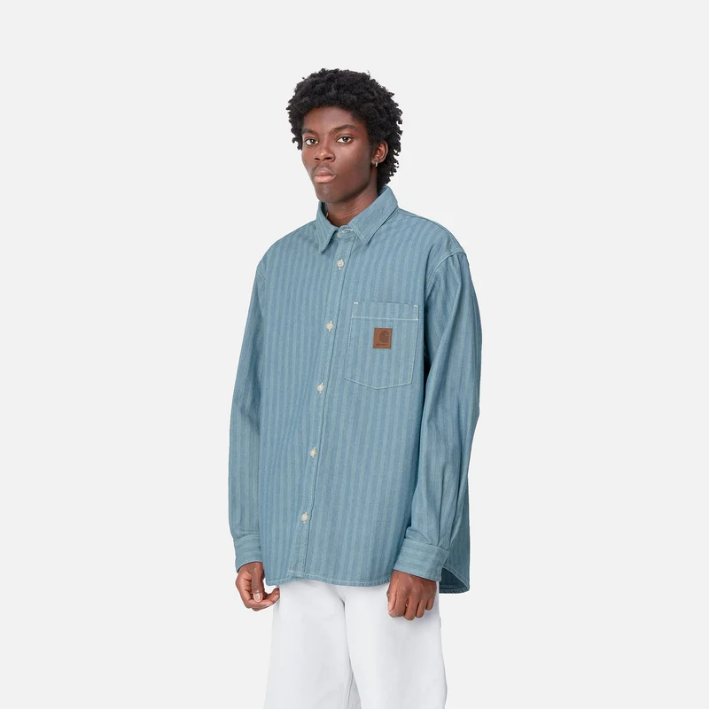 Carhartt WIP Herren Menard Hemdjacke - Blau