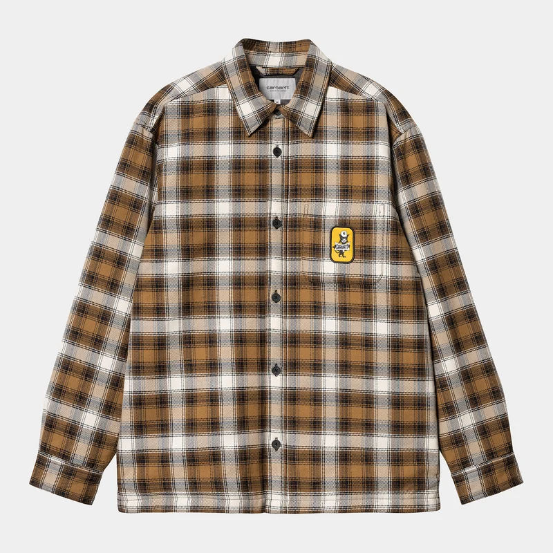 Carhartt WIP Herren Monahan Hemdjacke - Hamilton Brown