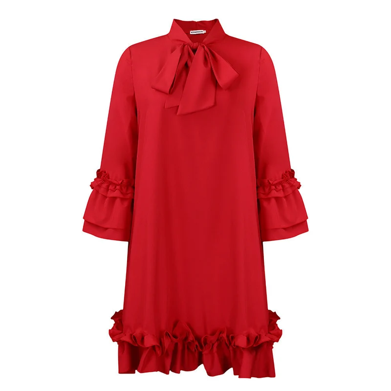 Rosalie | Anmutiges Und Romantisches Rüschen Tunika-Kleid