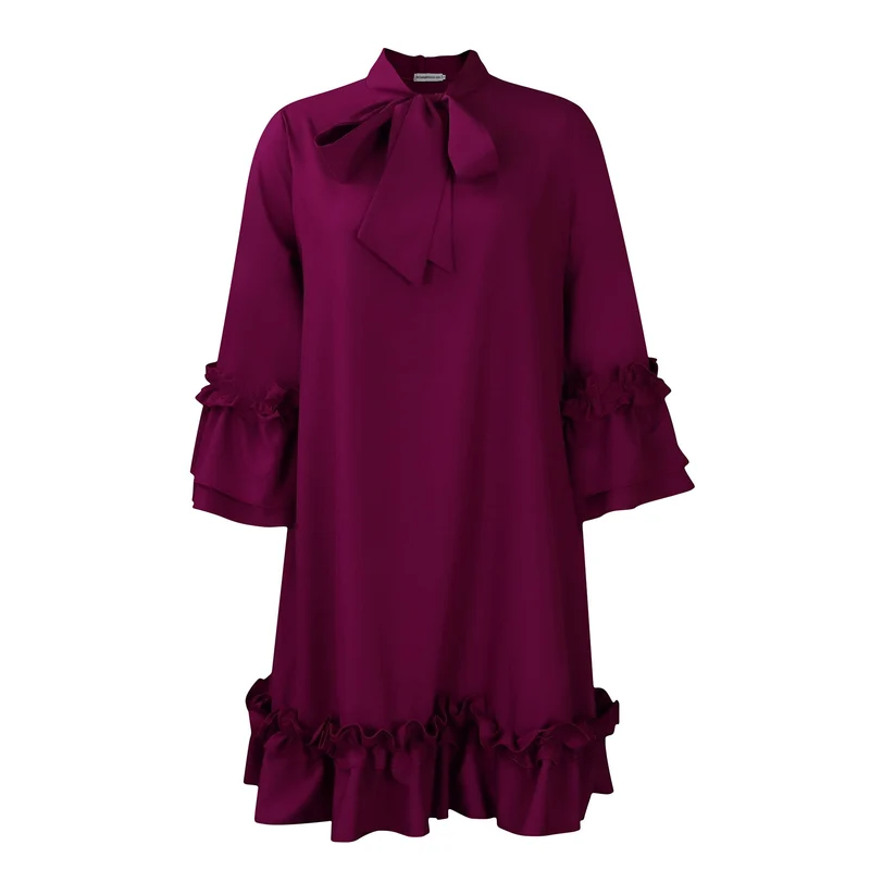 Rosalie | Anmutiges Und Romantisches Rüschen Tunika-Kleid