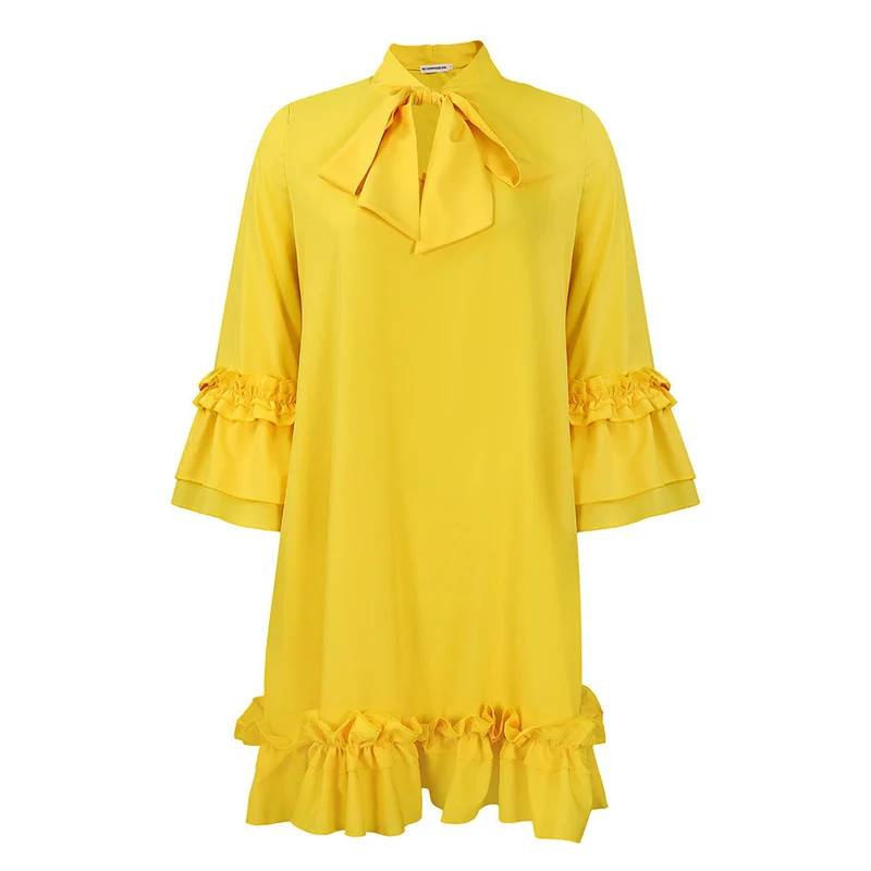 Rosalie | Anmutiges Und Romantisches Rüschen Tunika-Kleid