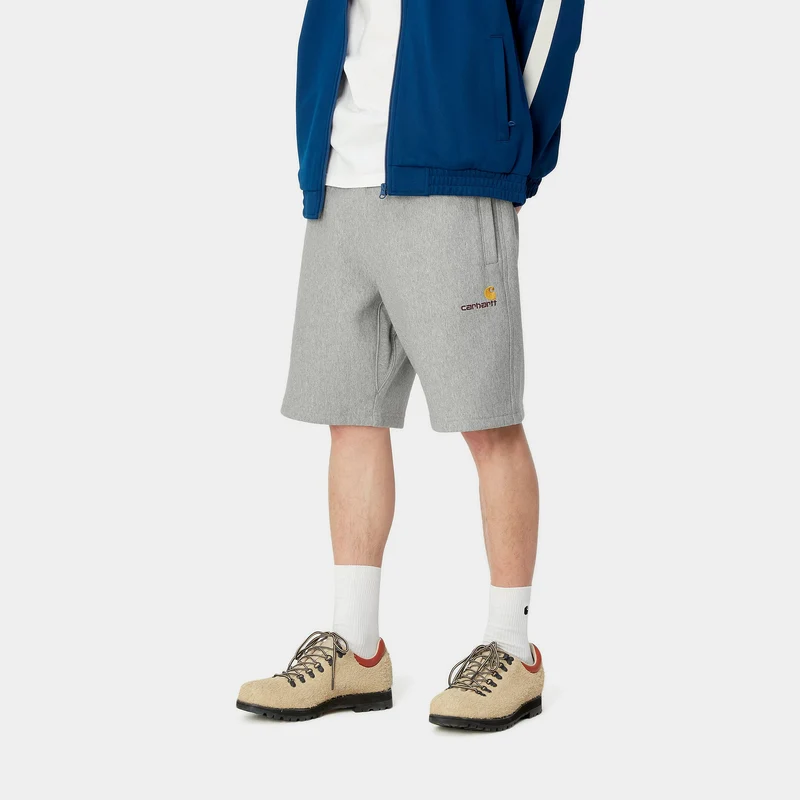 Carhartt WIP Herren American Script Sweatshirt - Grau meliert