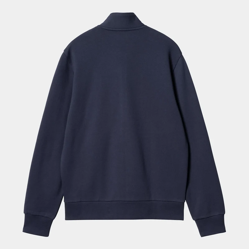 Carhartt WIP Jacke mit Reißverschluss vorne und Schriftzug für Herren - Air Force Blau