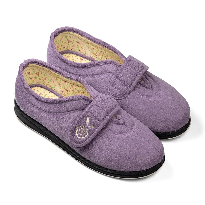 Padders Ladies Slippers 2E Fit Vulcanised - CAMILLA