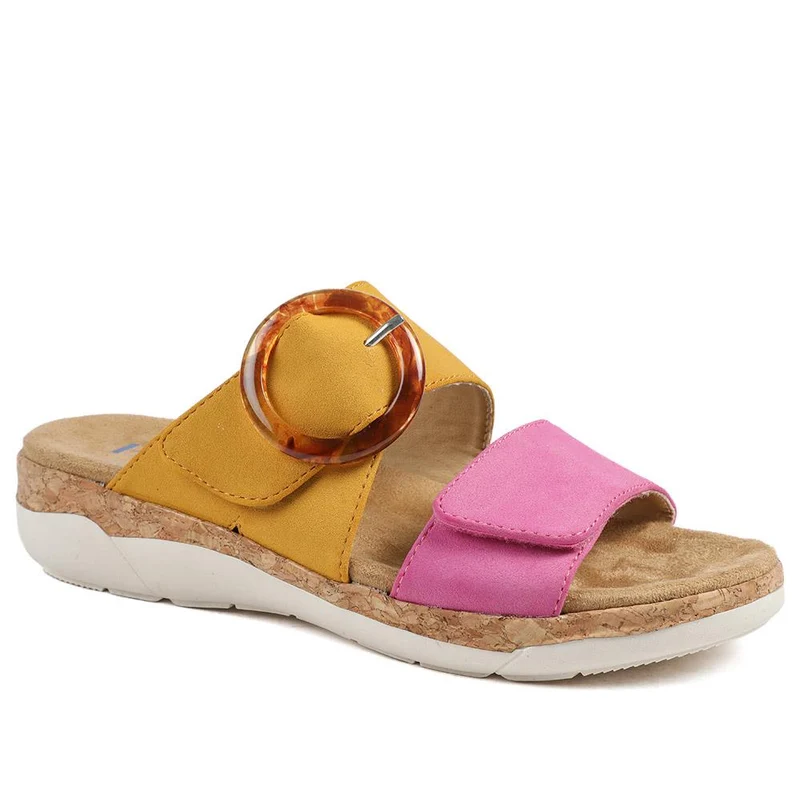 Dual Adjustable Fasten Mule Sandals - WBINS43013 / 329 089