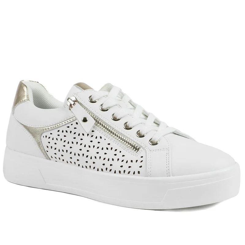 Casual Platform Trainers with Side Zip - WBINS43035 / 328 942