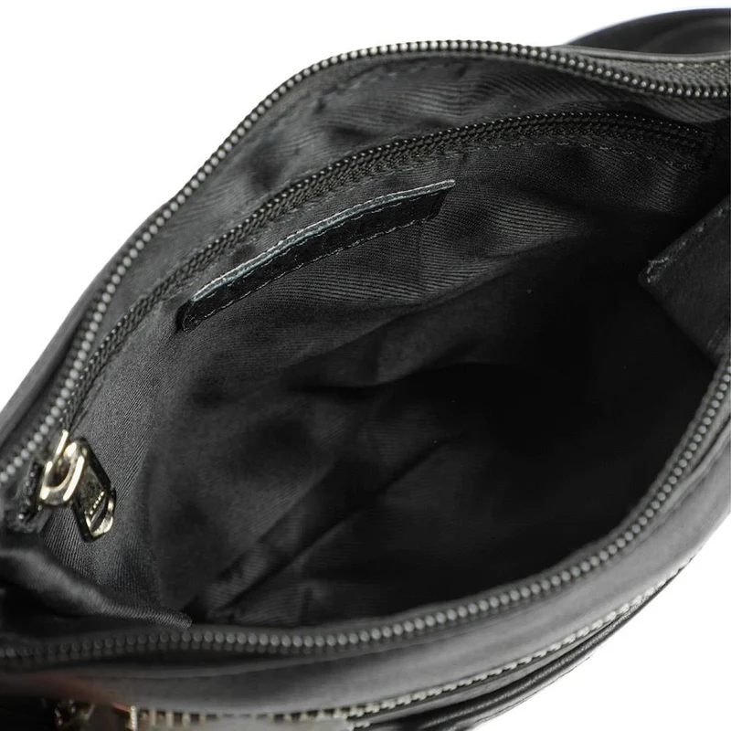 Leather Zip Close Crossbody Bag - JWNBG43000 / 329 276 - Black
