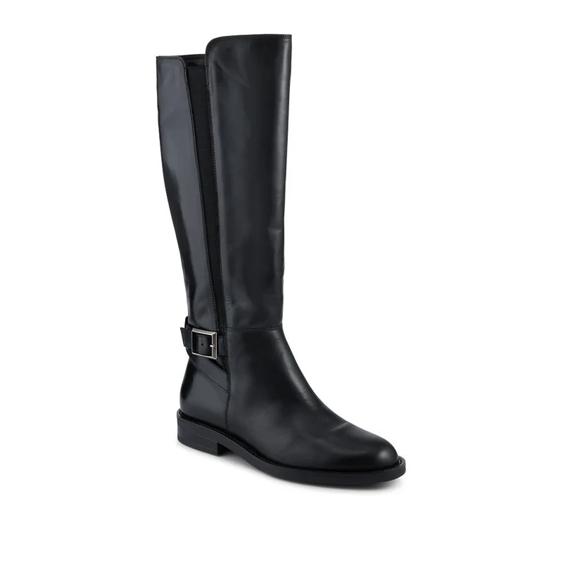 Danica Leather Long Boots - DANICA / 328 082 - Black Leather