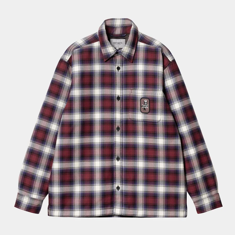 Carhartt WIP Herren Monahan Hemdjacke - Malbec