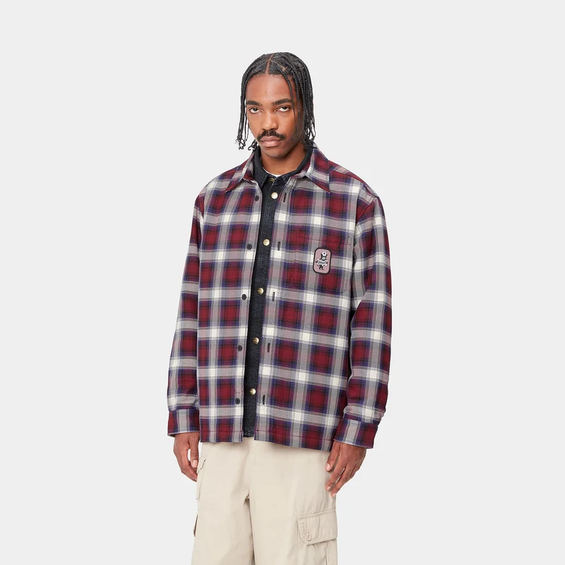 Carhartt WIP Herren Monahan Hemdjacke - Malbec