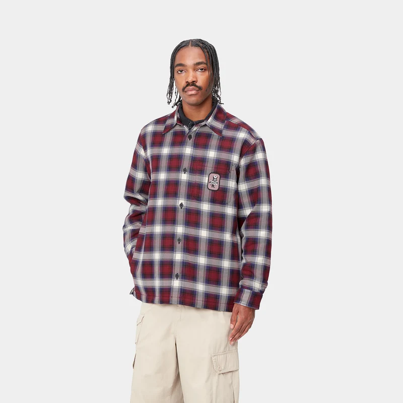 Carhartt WIP Herren Monahan Hemdjacke - Malbec