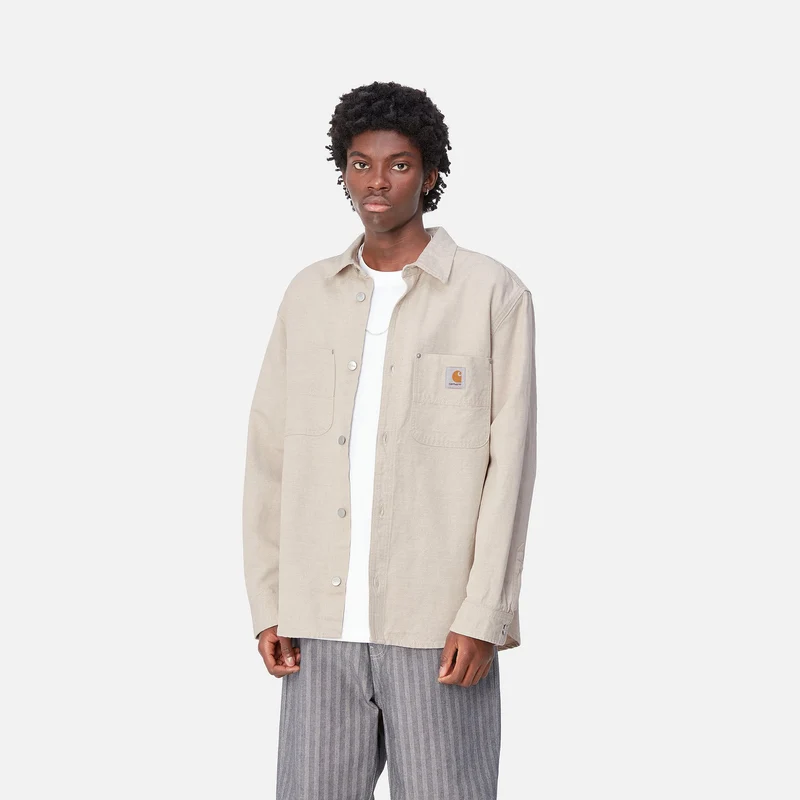 Carhartt WIP Herren Walter Hemdjacke - Naturfarben vorgewaschen