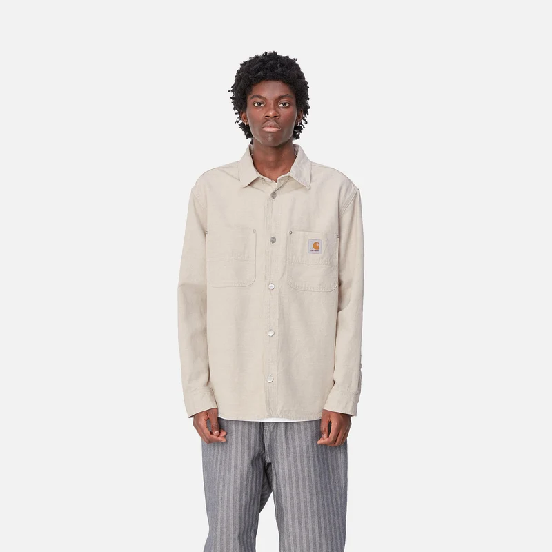 Carhartt WIP Herren Walter Hemdjacke - Naturfarben vorgewaschen