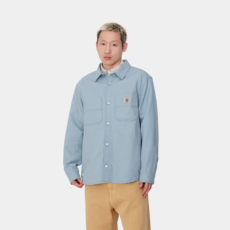 Carhartt WIP Herren Walter Hemdjacke - Misty Rinsed