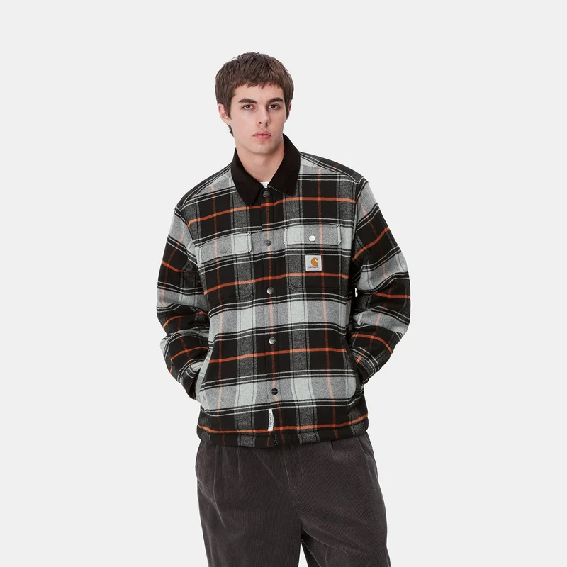 Carhartt WIP Herren Baris Hemdjacke - Schwarz