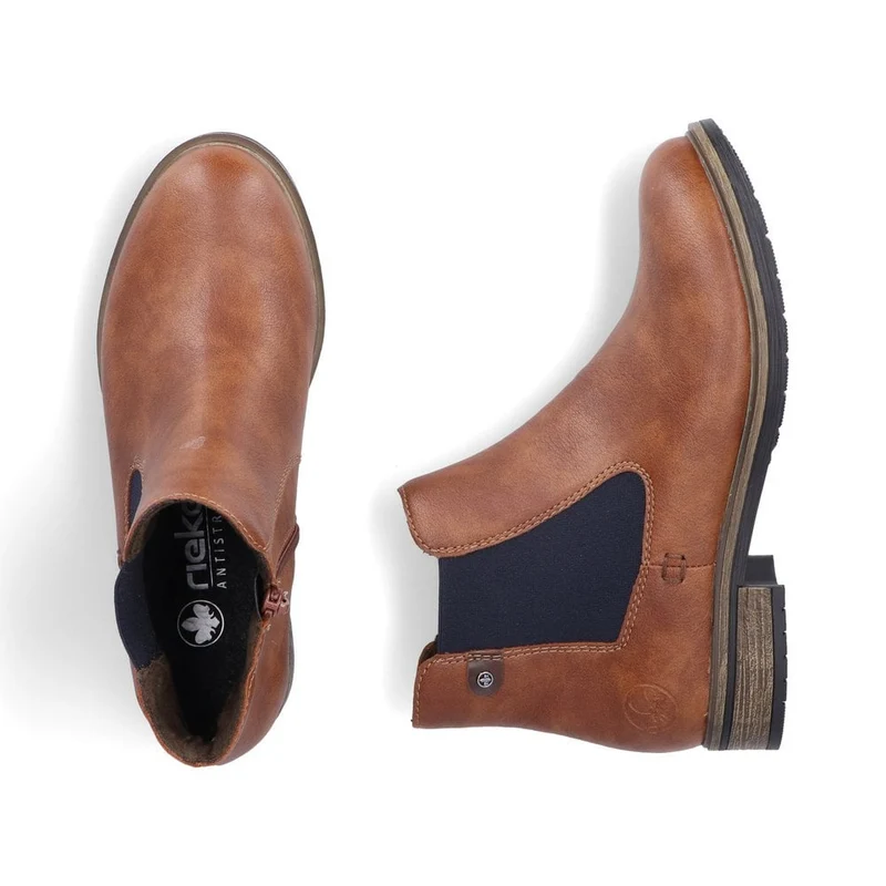 Rieker Modische Stiefelette mit Fleecefutter für Damen - Braun