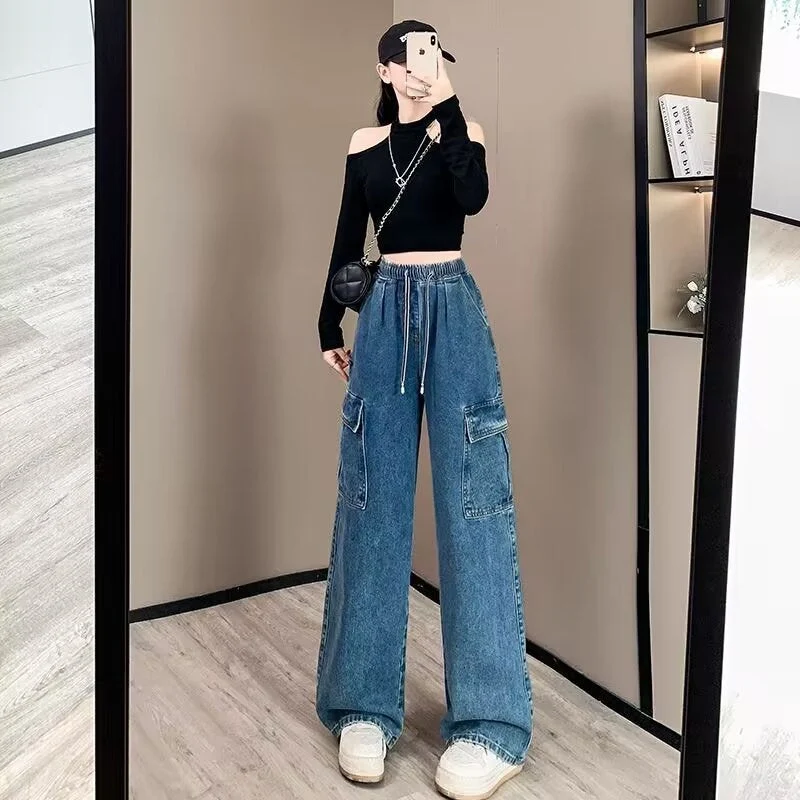 Sophie | Stilvolle Und Komfortable Denim Cargo-Hose