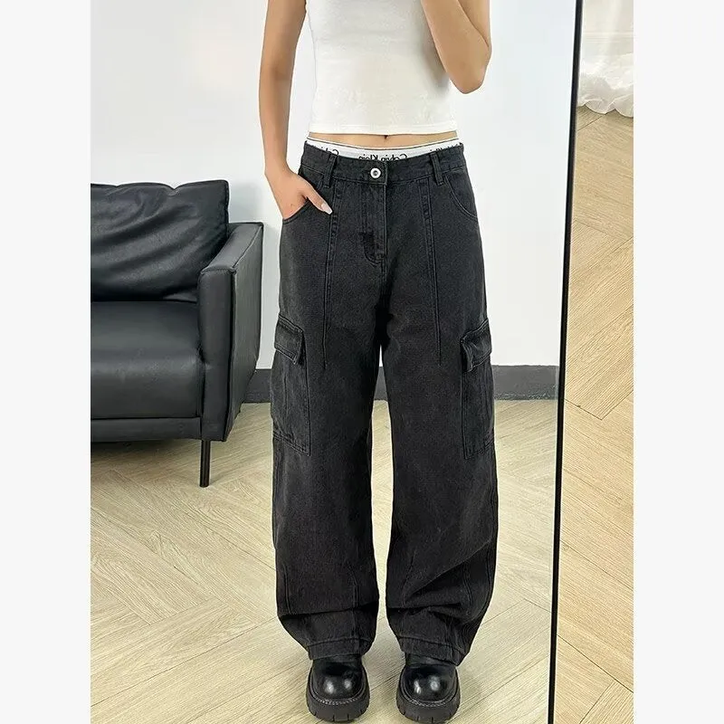 Sophie | Stilvolle Und Komfortable Denim Cargo-Hose