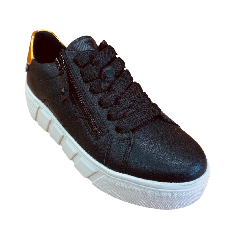 Rieker Damen-Sneakers „Evolution“ aus Leder - Schwarz