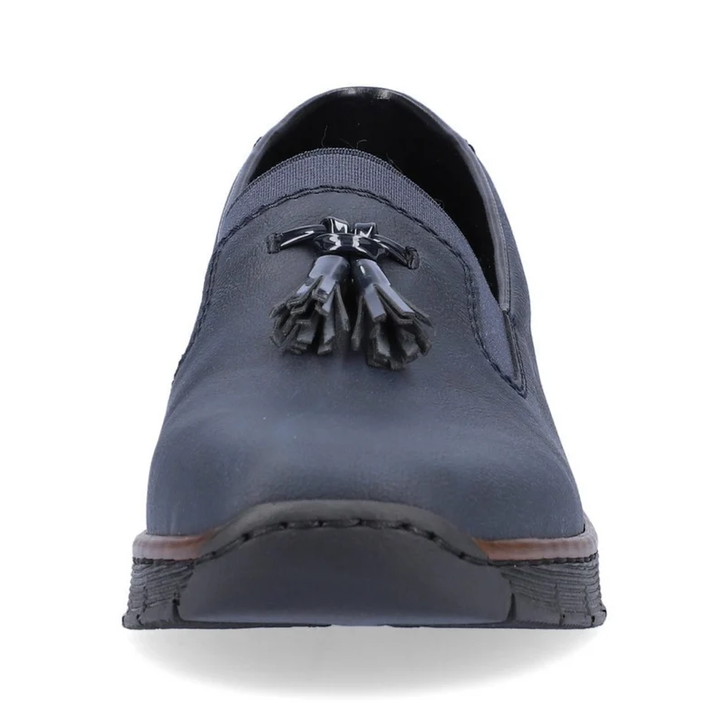 Rieker Loafer mit Keilabsatz für Damen - Marineblau