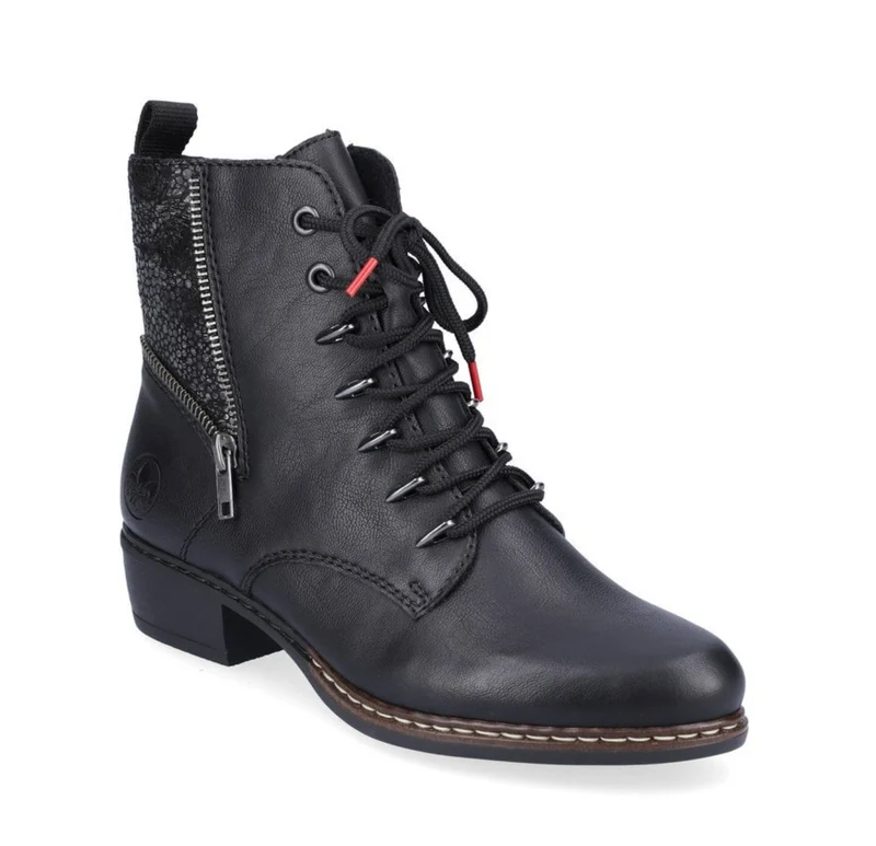 Rieker Stiefelette mit Fleecefutter für Damen - Schwarz