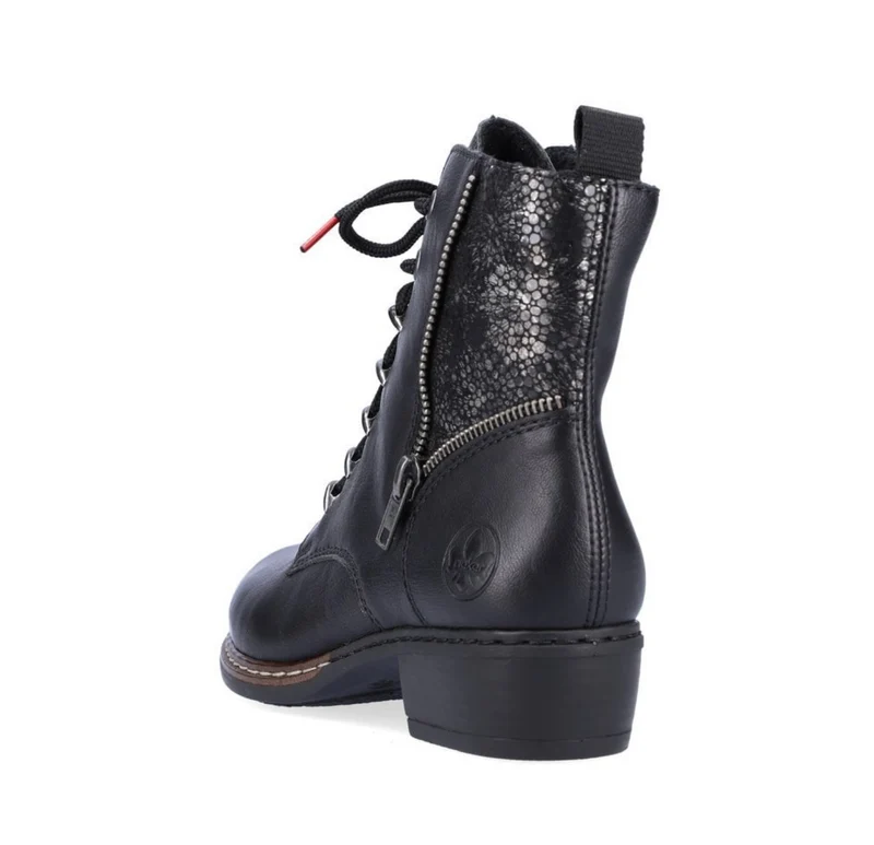 Rieker Stiefelette mit Fleecefutter für Damen - Schwarz