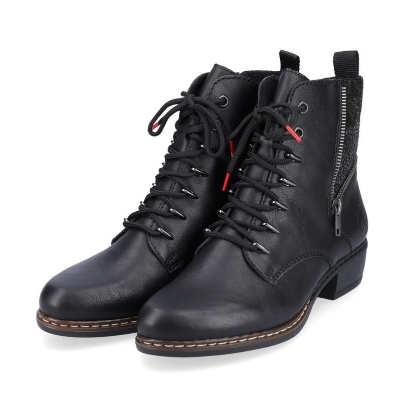 Rieker Stiefelette mit Fleecefutter für Damen - Schwarz