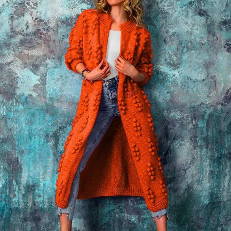 Laura | Eleganter Und Langer Strickjacke Im Trench-Stil