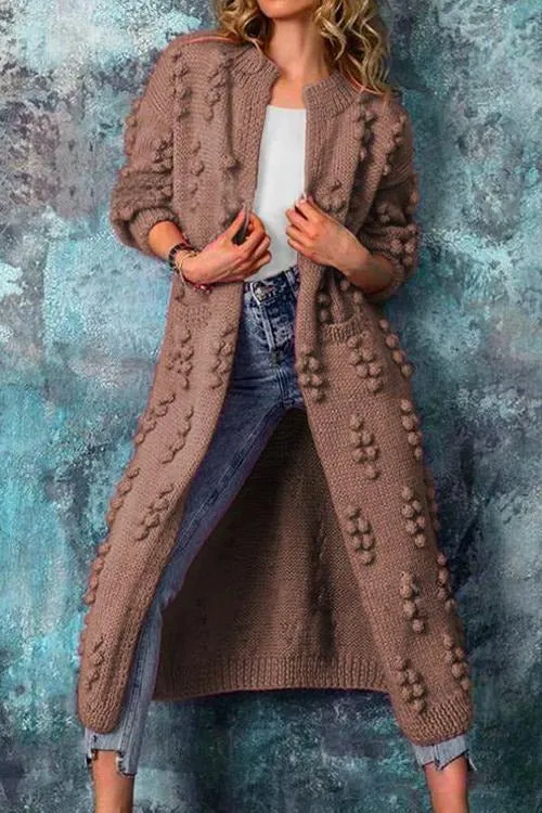 Laura | Eleganter Und Langer Strickjacke Im Trench-Stil