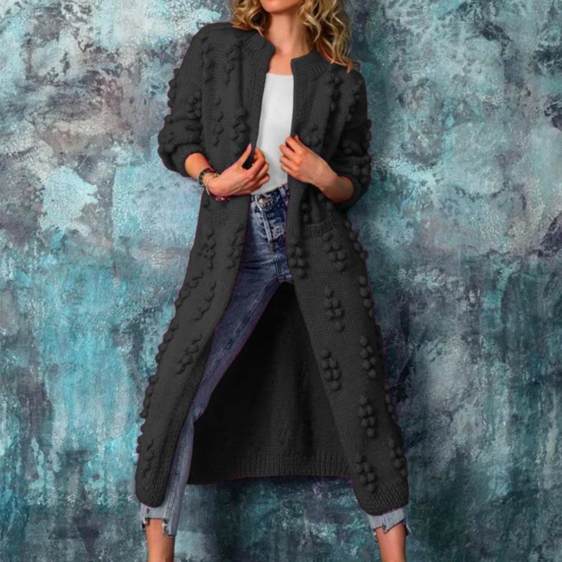 Laura | Eleganter Und Langer Strickjacke Im Trench-Stil